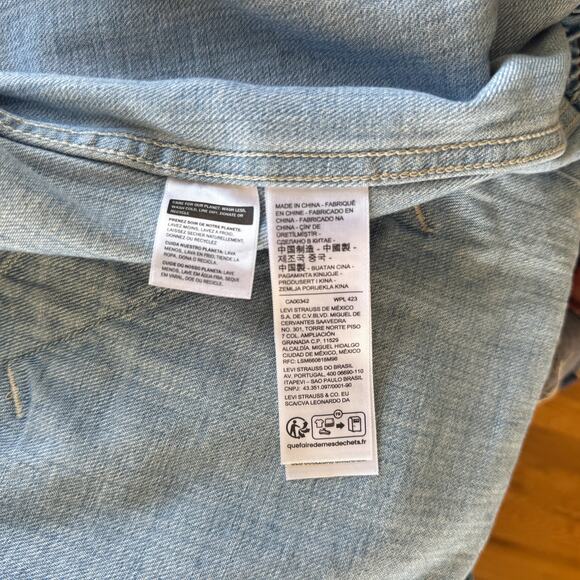 LEVIS BLUE TAB DENIM JEAN SCOUT JAPANESE JACKET SZ S - Picture 4 of 6